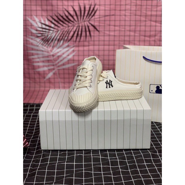 (ẢNH THẬT 1.1) Dép độn đế nữ MIB NY , sục in hoạ tiết