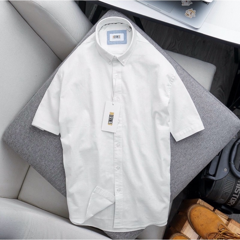 Áo sơmi nam ngắn tay vải oxford cao cấp