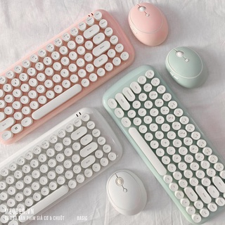 Bộ bàn phím không dây giả cơ & chuột MOFII Candy/Mini Basic