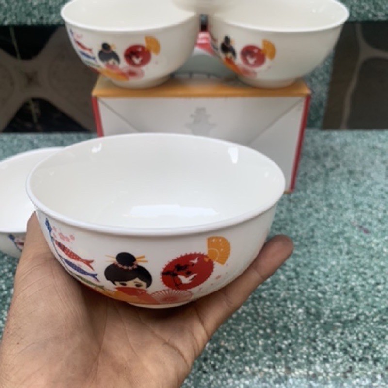 (XẢ KHO) Chén Sứ , Chén Cơm 4,5cm - Hoạ Tiết Ngẫu Nhiên - Tráng Men Cao Cấp