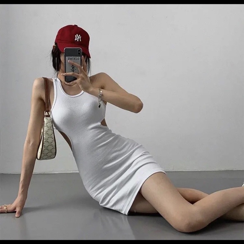 Đầm ba lỗ khoét eo hở lưng siêu hot ( tăm qc dày )