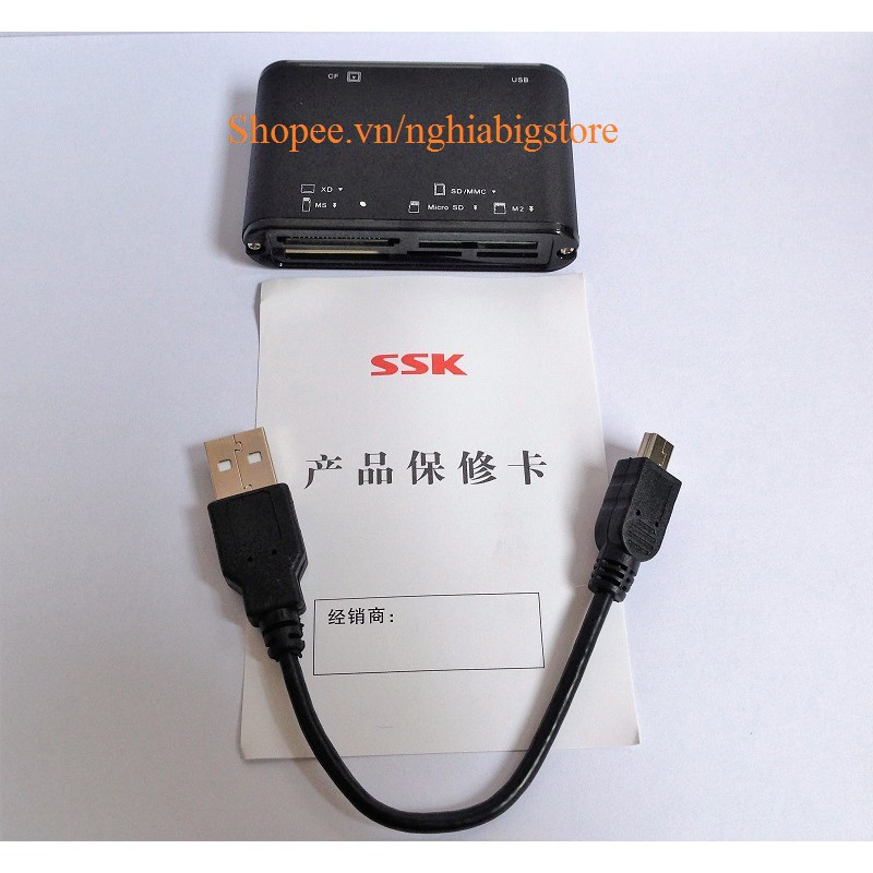 Đầu Đọc Thẻ Nhớ Đa Năng Tất Cả Trong 1 All In One Card Reader SSK