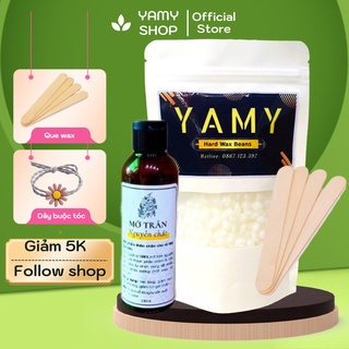 ￼Combo triệt lông sáp wax nóng, wax lông nhập khẩu và mỡ trăn nguyên chất triệt lông nách, tay, chân, bikini...
