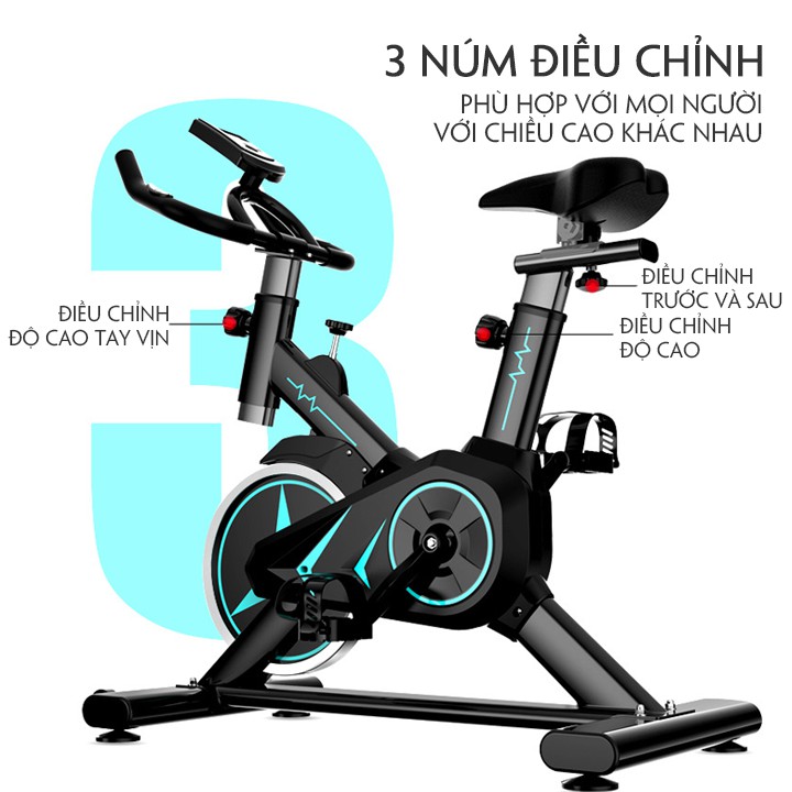 Xe đạp thể dục KoreT86 tại nhà xe đạp tập gym từ tính động cơ im lặng gấp gọn tiện lợi