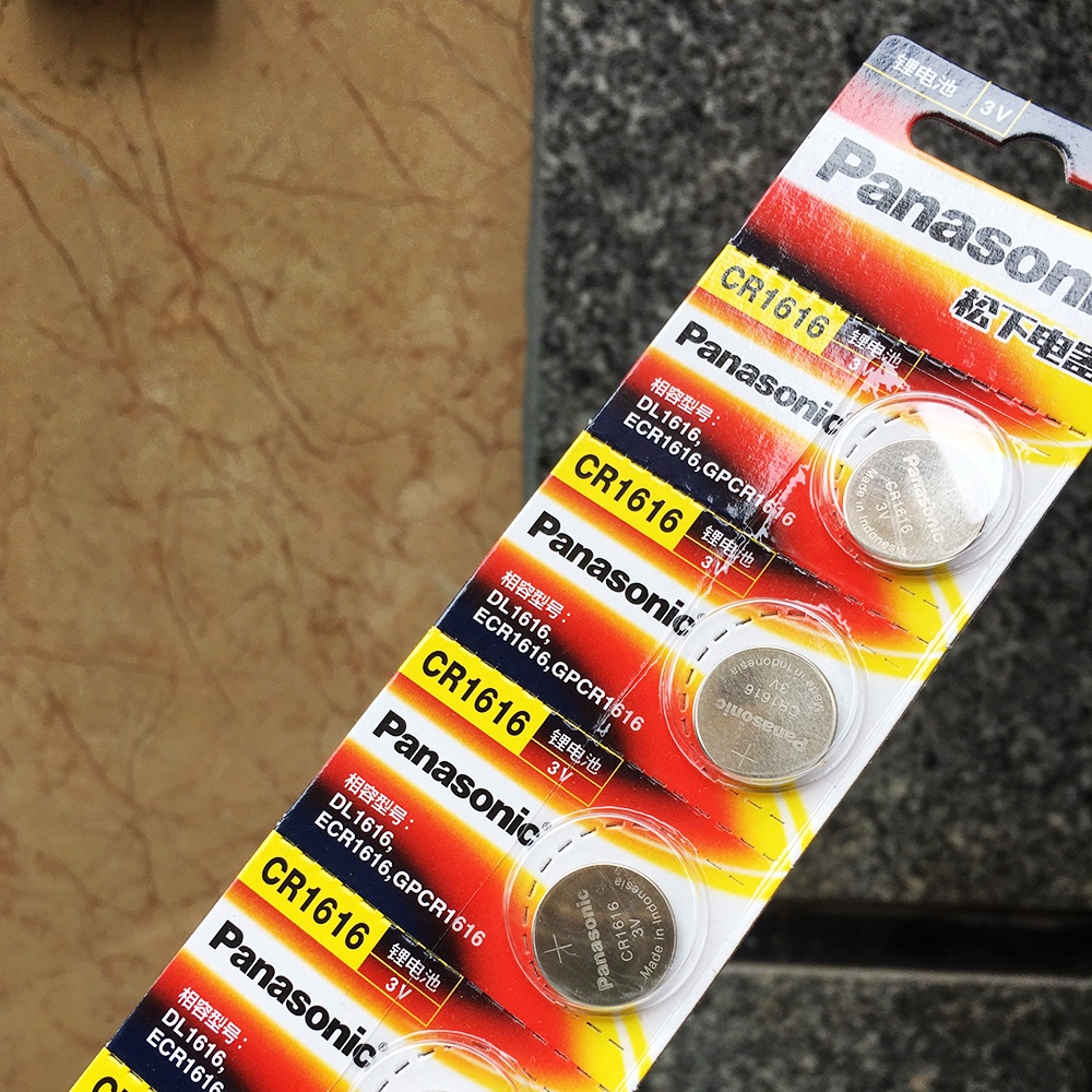 [Vỉ 5 Viên] Pin cúc áo CR1616 Panasonic Lithium 3V cao cấp