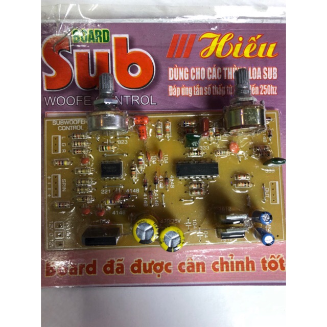 - Mạch lọc cho loa Sub.