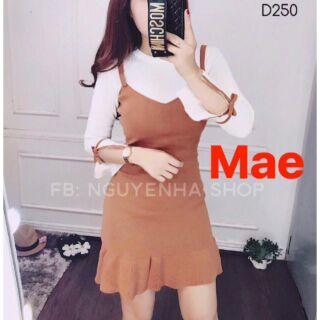 Sét đầm yếm +áo cát hàn thun da cá