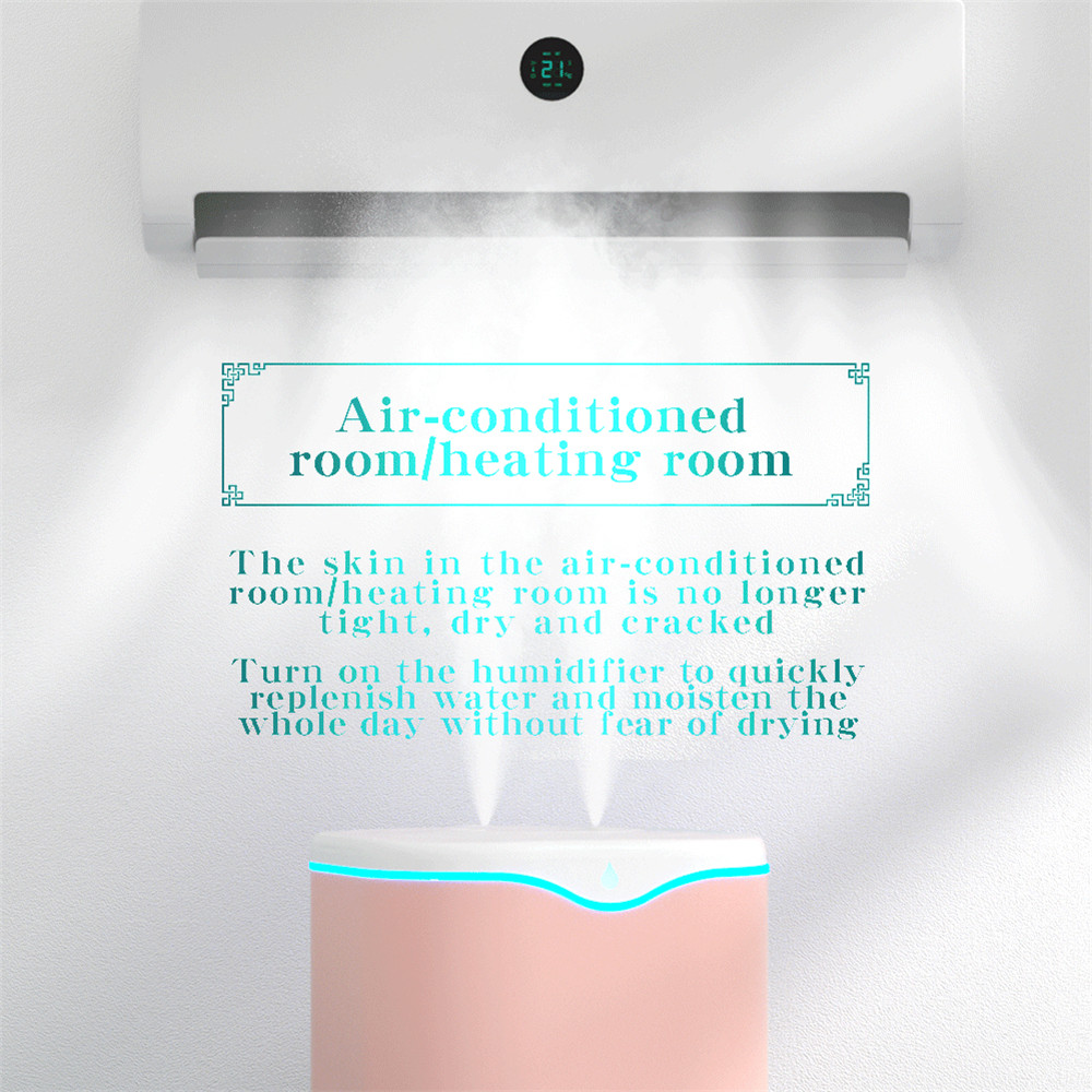 Máy Phun Sương Tạo Độ Ẩm Không Khí Dung Tích Lớn 2L Có Đèn Ngủ Tiện Dụng máy khuếch tán hương thơm