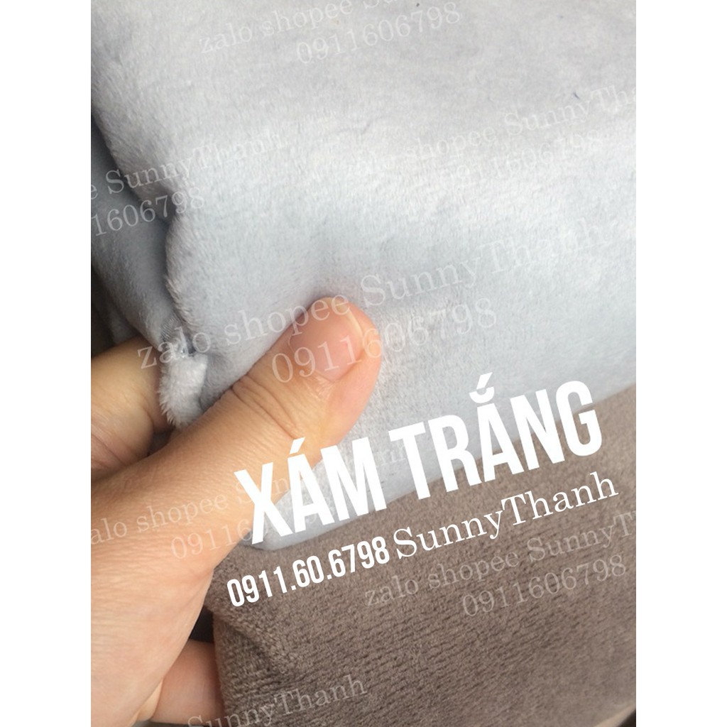 2mx1m62 vải lông nhung đủ màu may thú bông, may drap, may vỏ gối, làm handmade