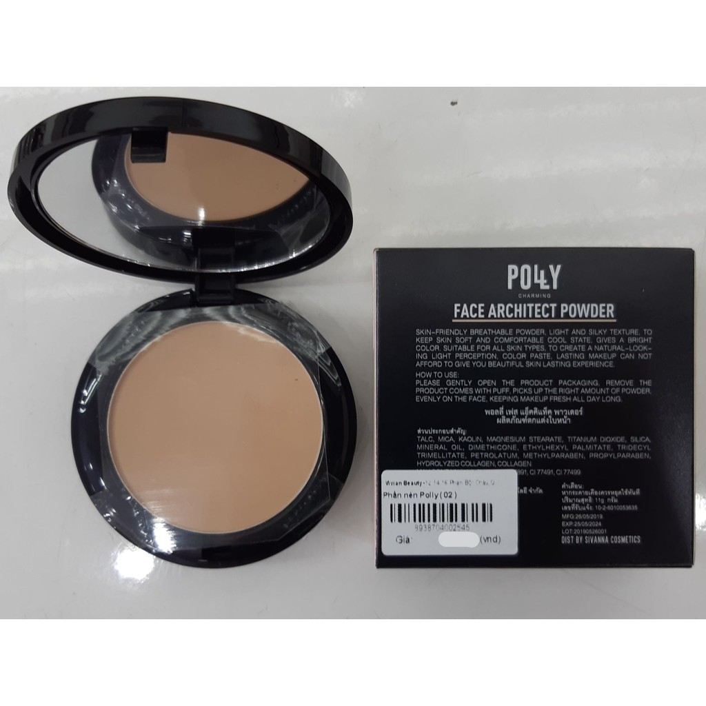 Phấn phủ kiềm dầu (dạng nén) POLY FACE ARCHITECT POWDER