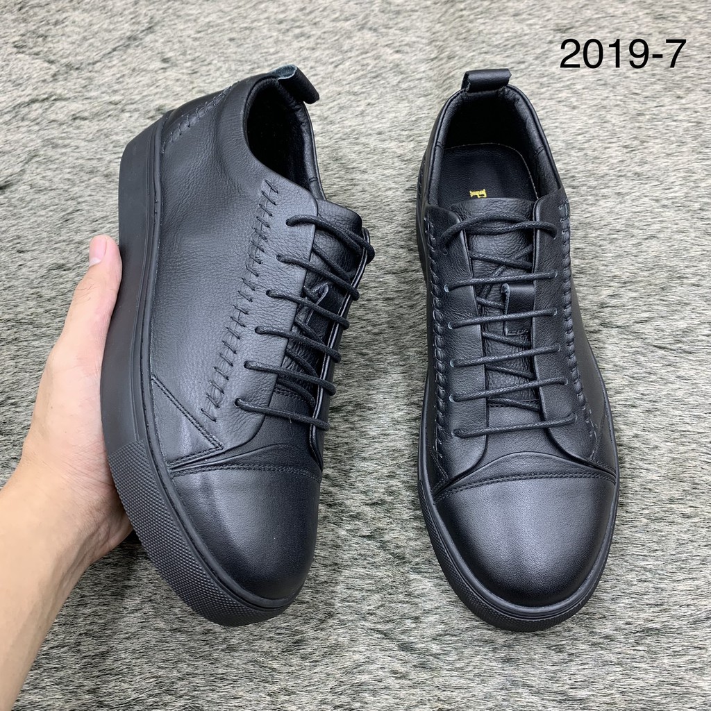 Giầy thể thao/sneaker nam da bò đế cao su đúc