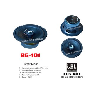 Loa bass rời IPL Bass 16 phi 100 C25x4T B6-101 sẵn số lượng