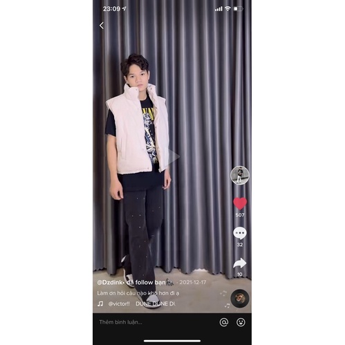 Áo gile phao video và ảnh thật