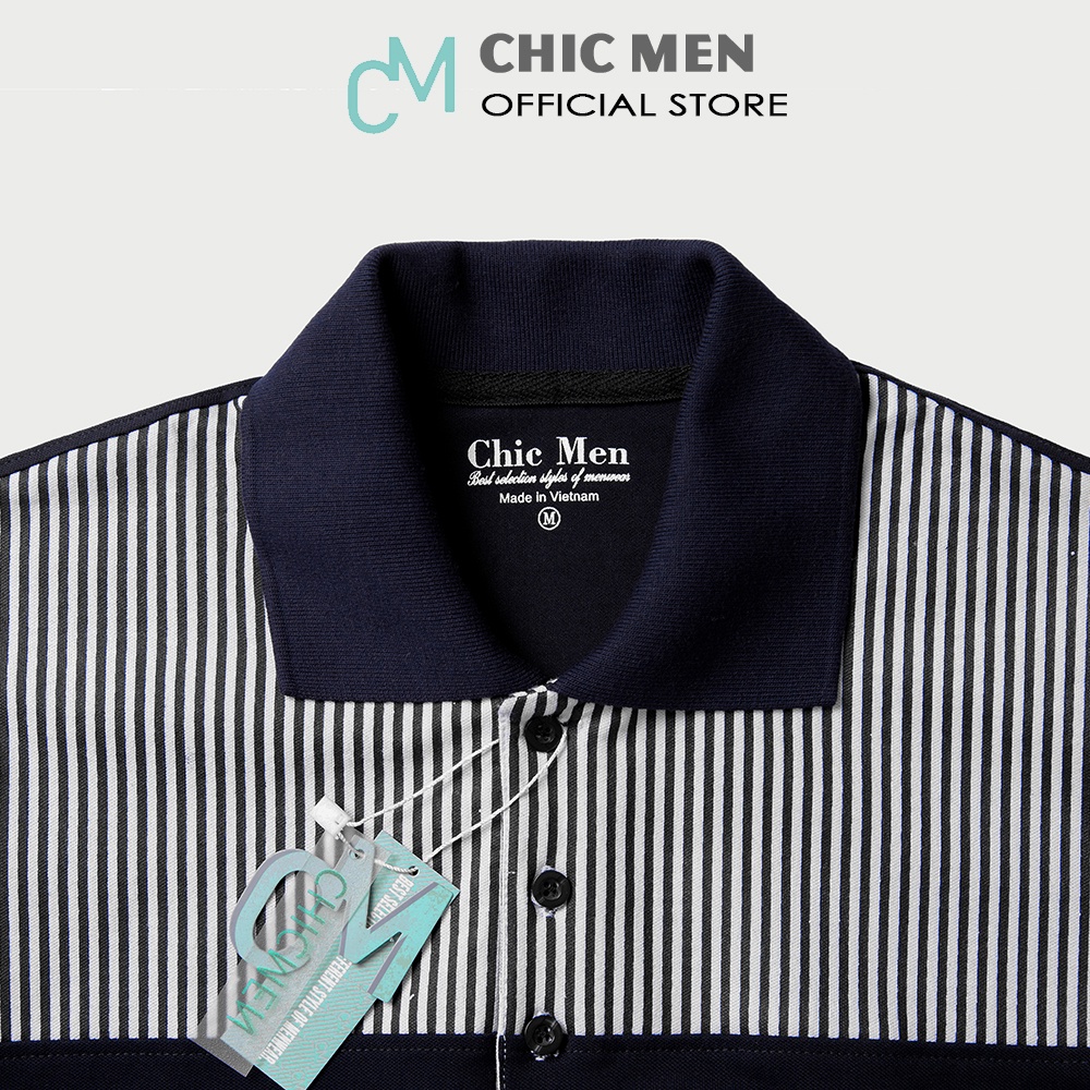 Áo POLO nam cổ bẻ, form regular CVC, vải cá sấu Cotton - CHICMEN