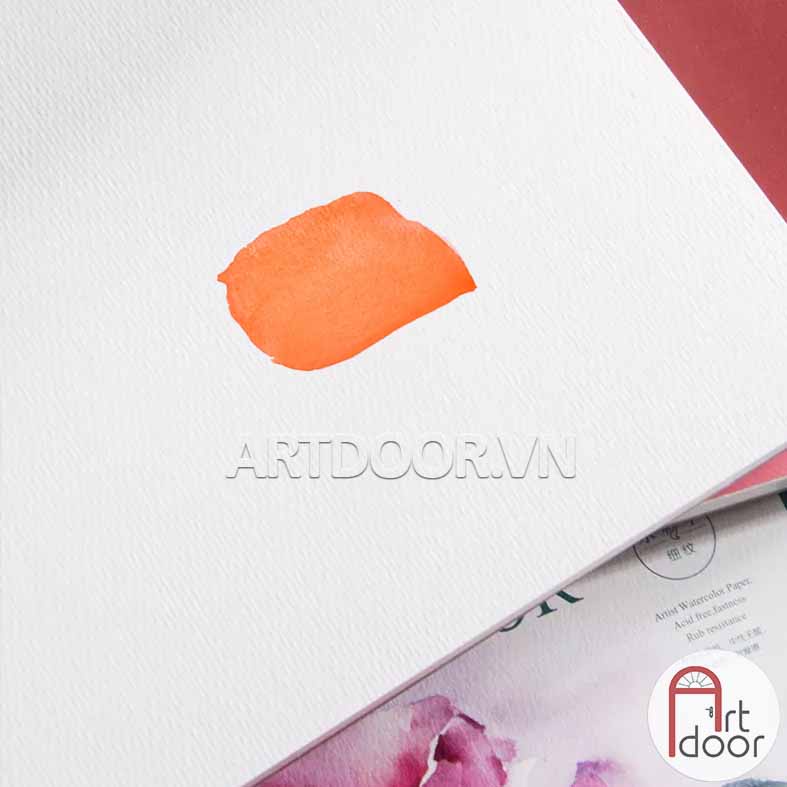 [ARTDOOR] Sổ vẽ màu nước POTENTATE Hoa Đỏ dày 300gsm (vân mịn)