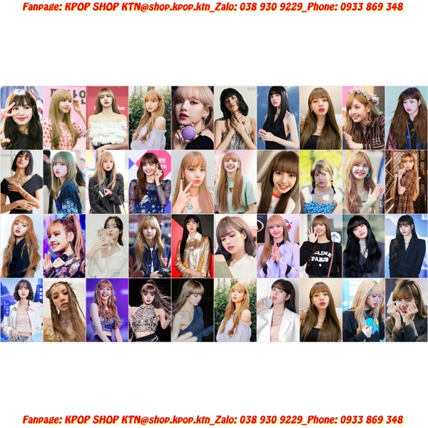 SÉT CARD BO GÓC LISA BLACK PINK