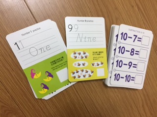 Thẻ chữ số clean wipe book