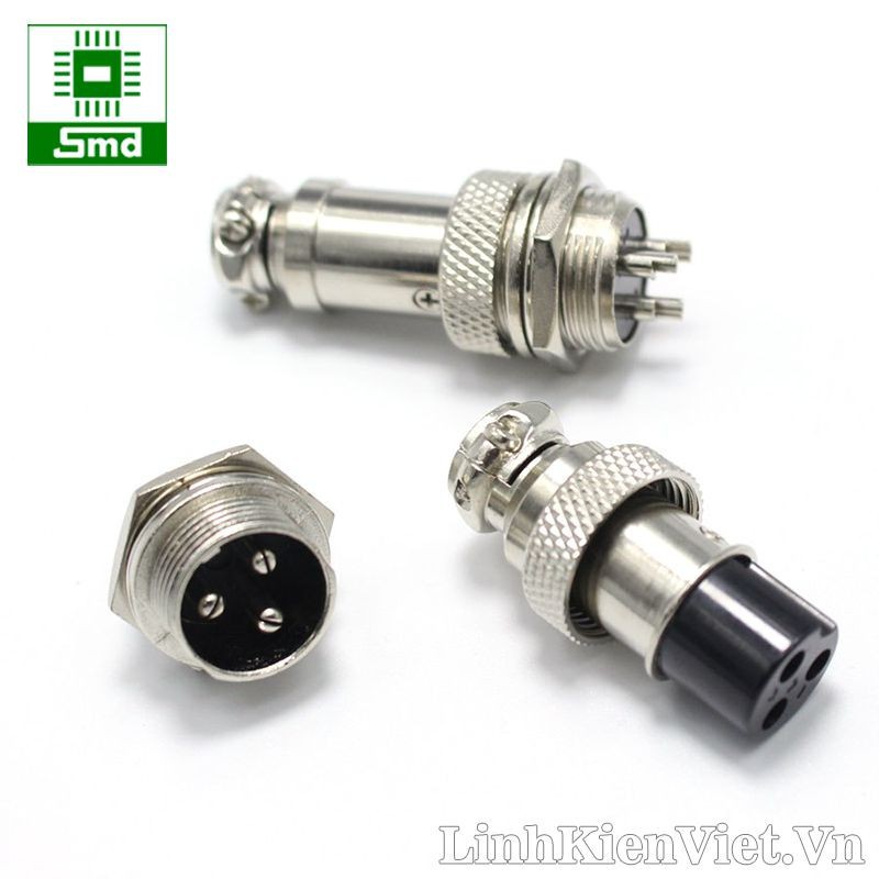 Bộ Jack Nối GX16 Đầu nối nhanh vỏ sắt 16mm  jack cắm vỏ sắt cao cấp đực cái 2P - 10P GX-12 GX-16