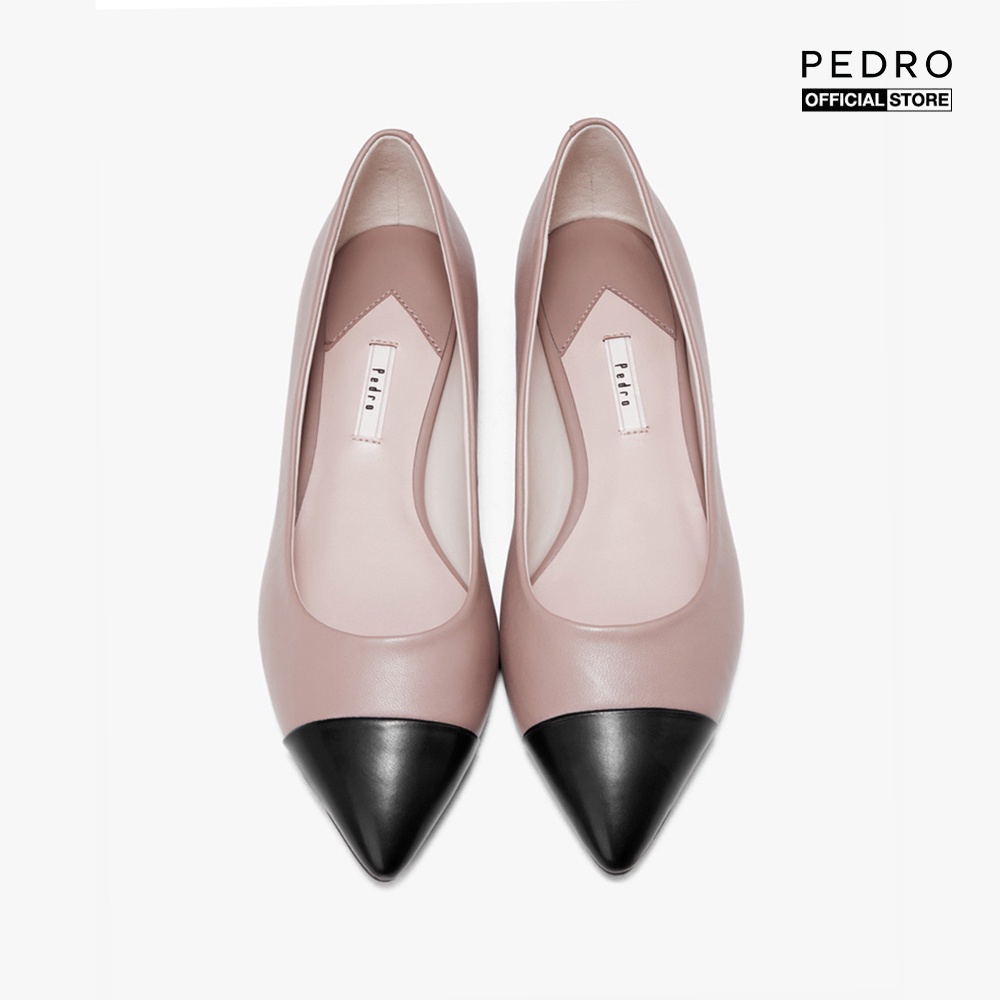 PEDRO - Giày đế bệt nữ mũi nhọn Leather Pointed Cap Toe PW1-66300028-1-14