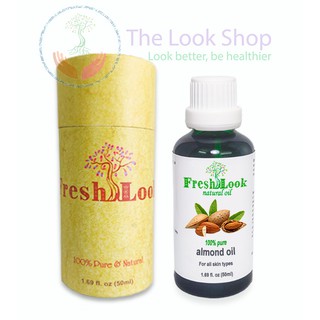 Dầu hạnh nhân Almond Oil  nguyên chất FreshLook 50ml- Dầu tự nhiên chăm sóc da, tóc