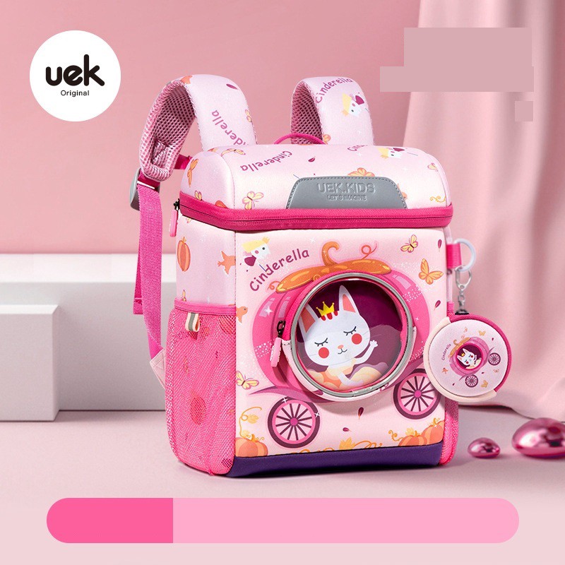 Balo UEK siêu nhẹ chống nước chống gù lưng cho bé Hibaby