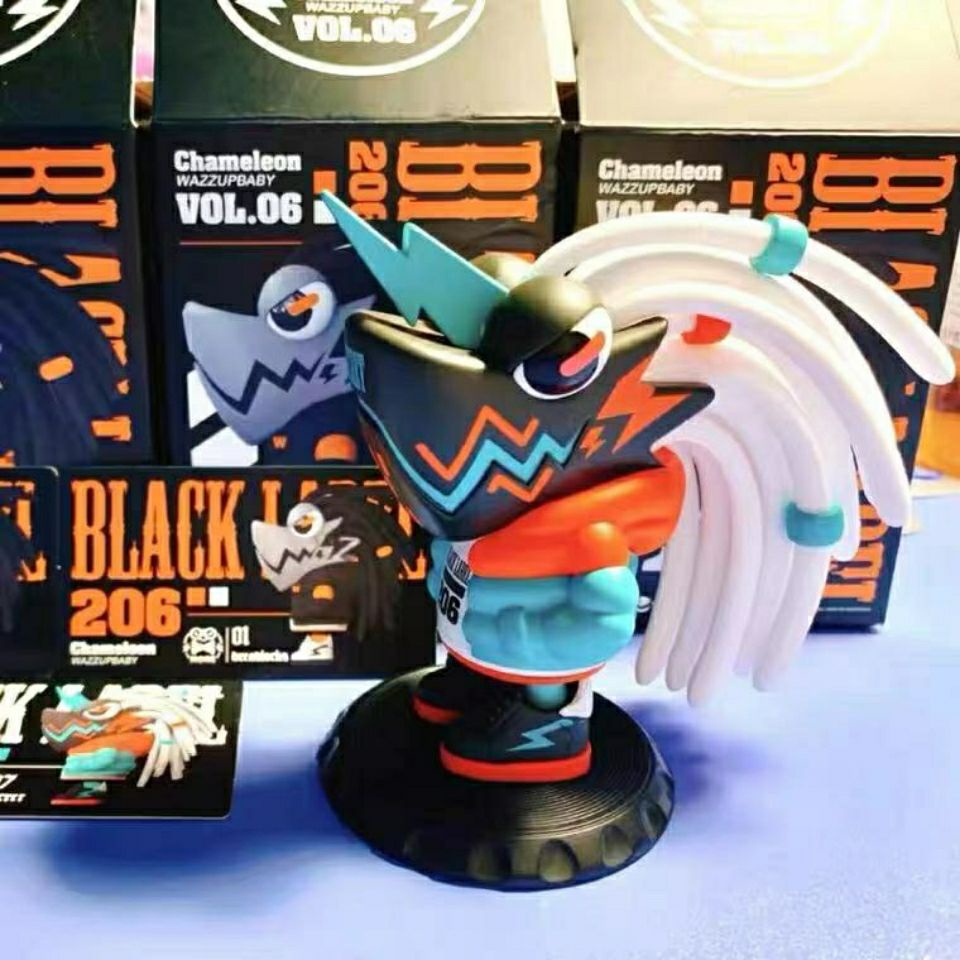 Đồ trang trí Nhân Vật LAMTOYS Chameleon 6 Màu Đen