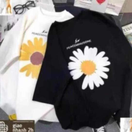 Áo thun unisex hình hoa cúc thiếu cánh PEACEMINUSONE - Trùm Chuyên Sỉ Thời Trang - 150620201017