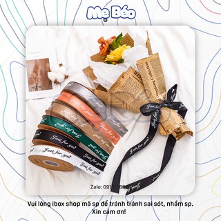 [Lẻ-Cuộn] Ruy băng lụa chữ "Just For You" bản 2.5cm đẹp chất lượng tốt