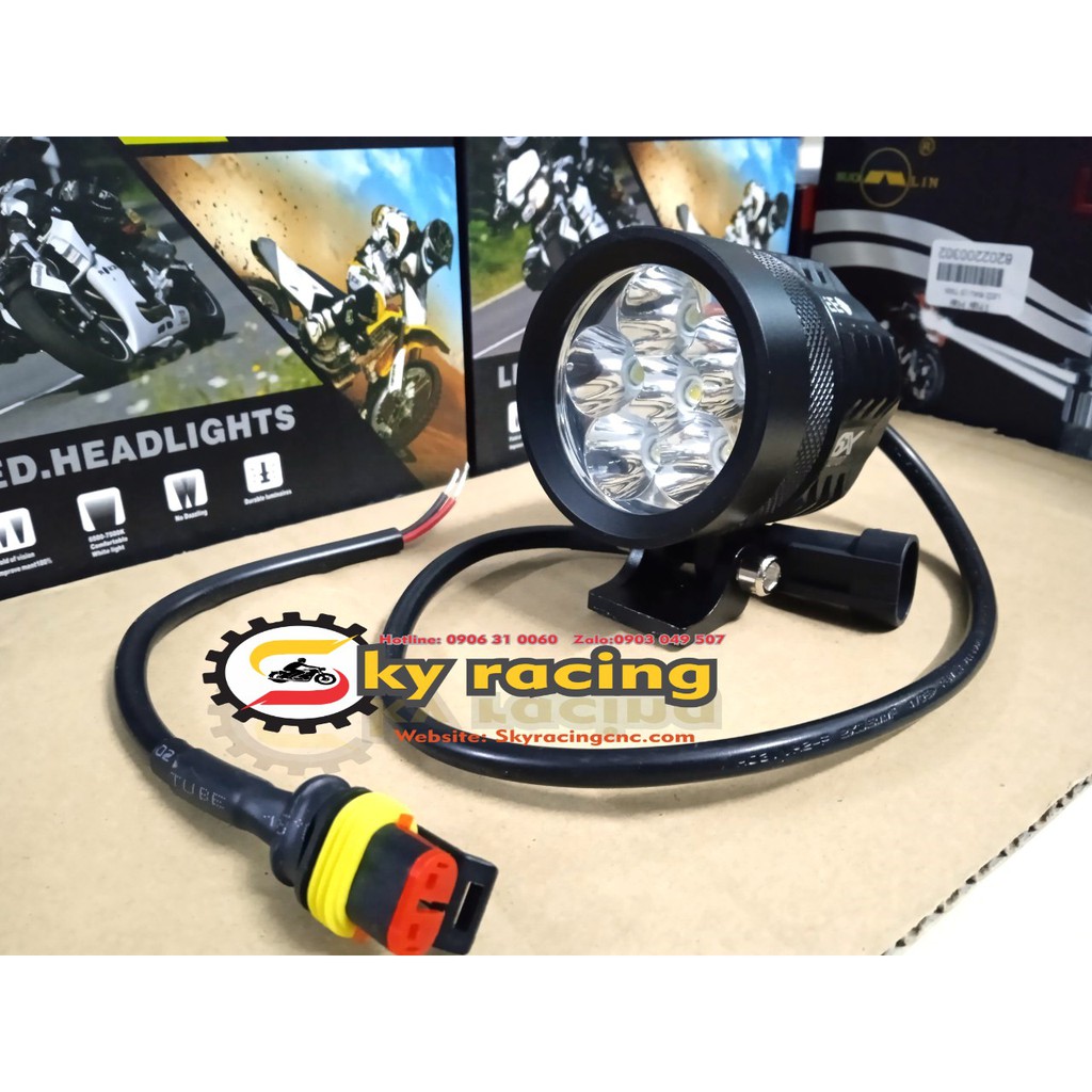 Đèn trợ sáng L6X gắn cho nhiều dòng xe máy