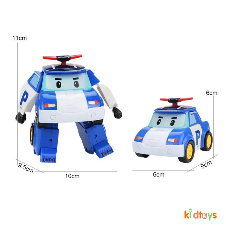 Đồ chơi biến hình biệt đội xe robocar Poli 2 trong 1