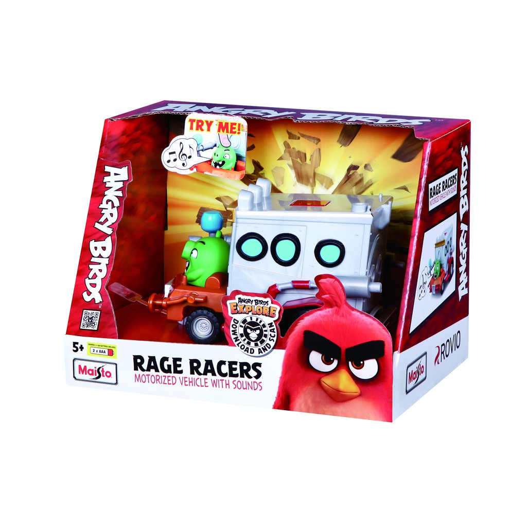 SIÊU XE TỐC ĐỘ CỦA ANH HÙNG RED và Cỗ Xe Pháo Binh Của Vua Lợn LEONARD. Angry Birds Rage Racers - Red