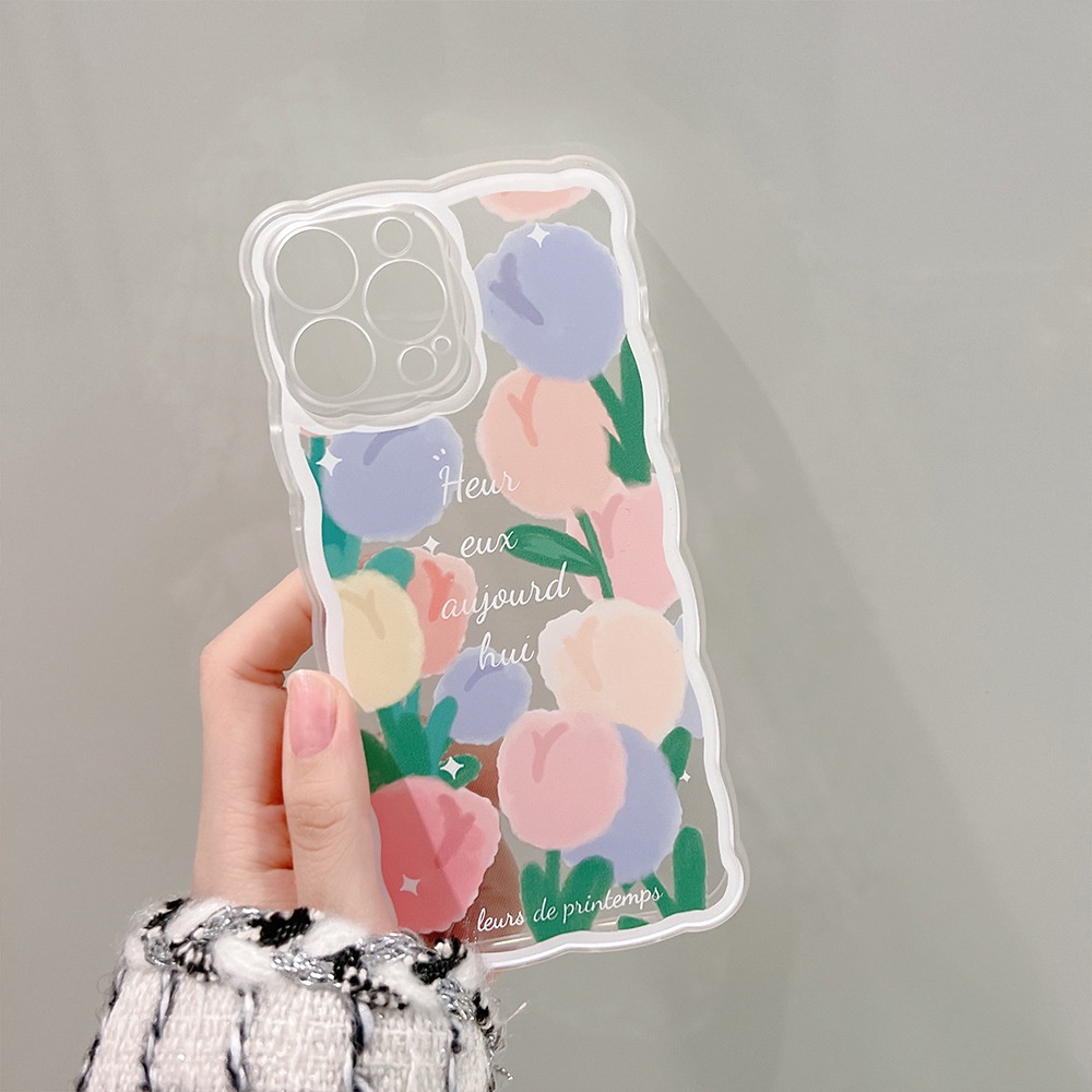 Ốp lưng iphone Ốp lưng iphone Ốp Điện Thoại Trong Suốt Họa Tiết Hoa Cho iphone6/6plus/6s/6splus/7/7plus/8/8plus/x/xr/xs/11/14pro/13/pro/max/plus/promax Dinuo case