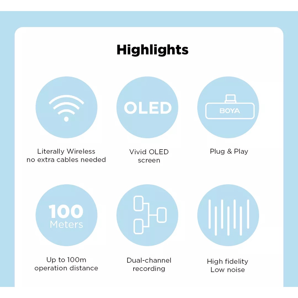 BOYA BY-XM6-K3 / XM6-K4 / XM6-K5 / XM6-K6 - Mic Thu Âm Không Dây Dành Cho Điện Thoại - Hàng Chính Hãng