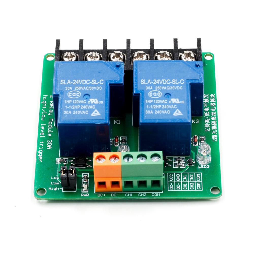 2-way 30A high and low level trigger relay module 5V smart home automation control | BigBuy360 - bigbuy360.vn