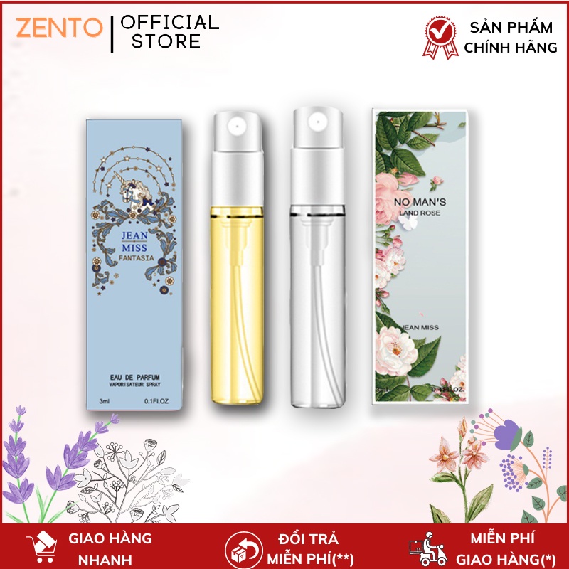 Nước hoa mini bỏ túi hương thơm ngọt ngào quyến rũ đủ các mùi nổi tiếng ZENTO | Thế Giới Skin Care