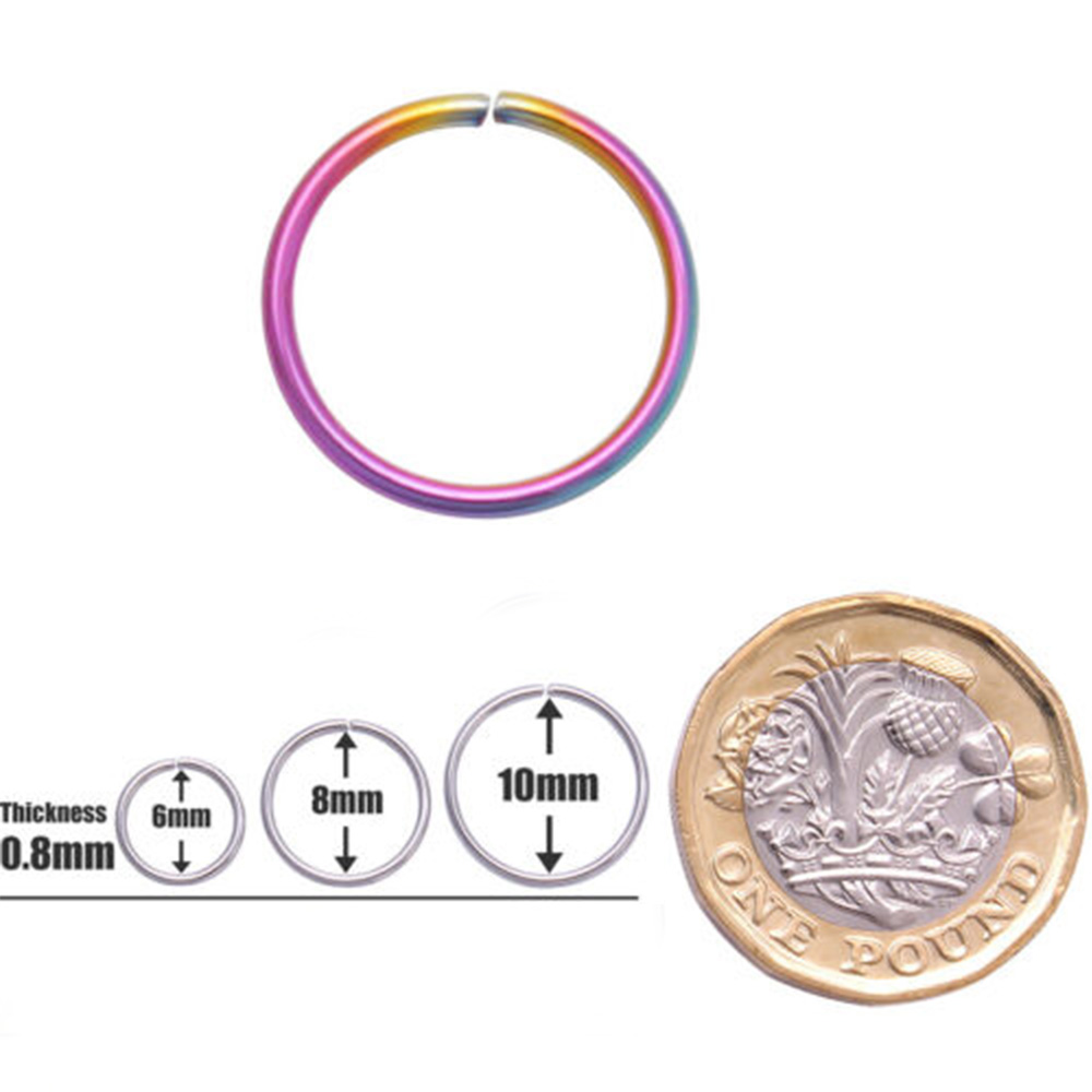 Khuyên Mũi Hình Chữ U Bằng Thép Không Gỉ Cá Tính