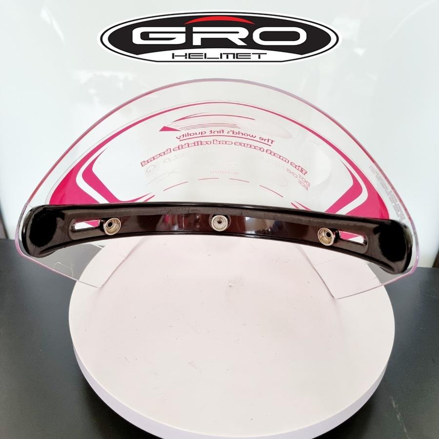 Kính cúc bấm GRO HELMET nhập khẩu size lớn dành cho các dòng mũ bảo hiểm có lưỡi trai trên thị trường