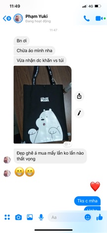 Túi tote hoạt hình Miniso