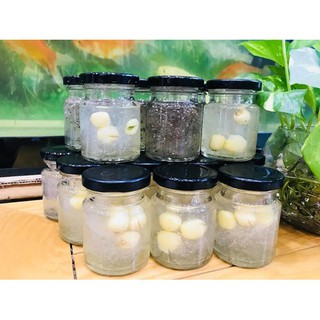 COMBO 100 HŨ THỦY TINH 75ML NẮP THIẾC (ĐEN/VÀNG) DÙNG ĐỂ CHƯNG YẾN, LÀM SỮA CHUA, ĐỰNG DẦU DỪA