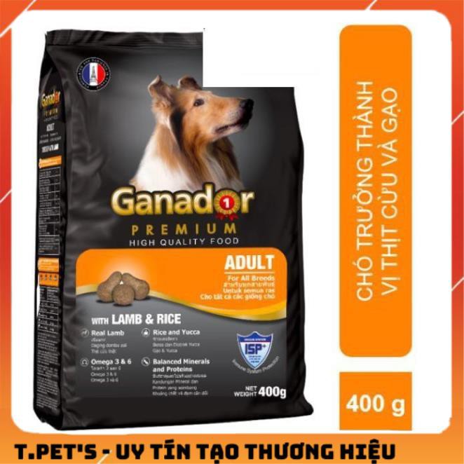 GANADOR - gói 400gr-Thức ăn chó dạng hạt cao cấp (dành cho mọi loại chó) đồ ăn khô cho cún