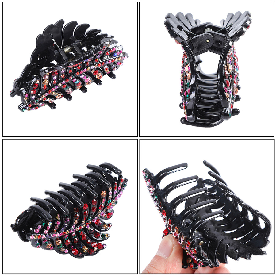 Kẹp Tóc Đính Đá Nhiều Màu Phong Cách Vintage Cho Nữ