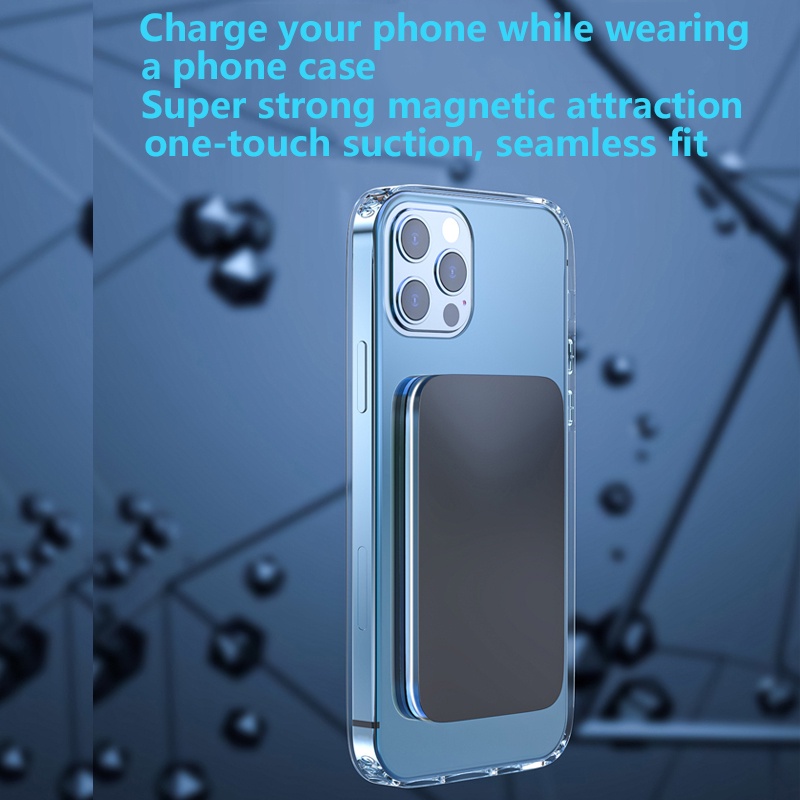 Pin sạc dự phòng không dây 10000mAh 15W bằng hợp kim nhôm thích hợp cho iPhone 13 12 Pro Max