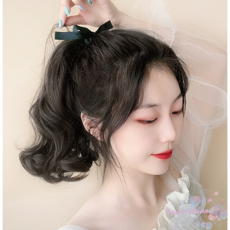 Tóc Đuôi Ngựa Giả Uốn Xoăn Thời Trang Cho Nữ