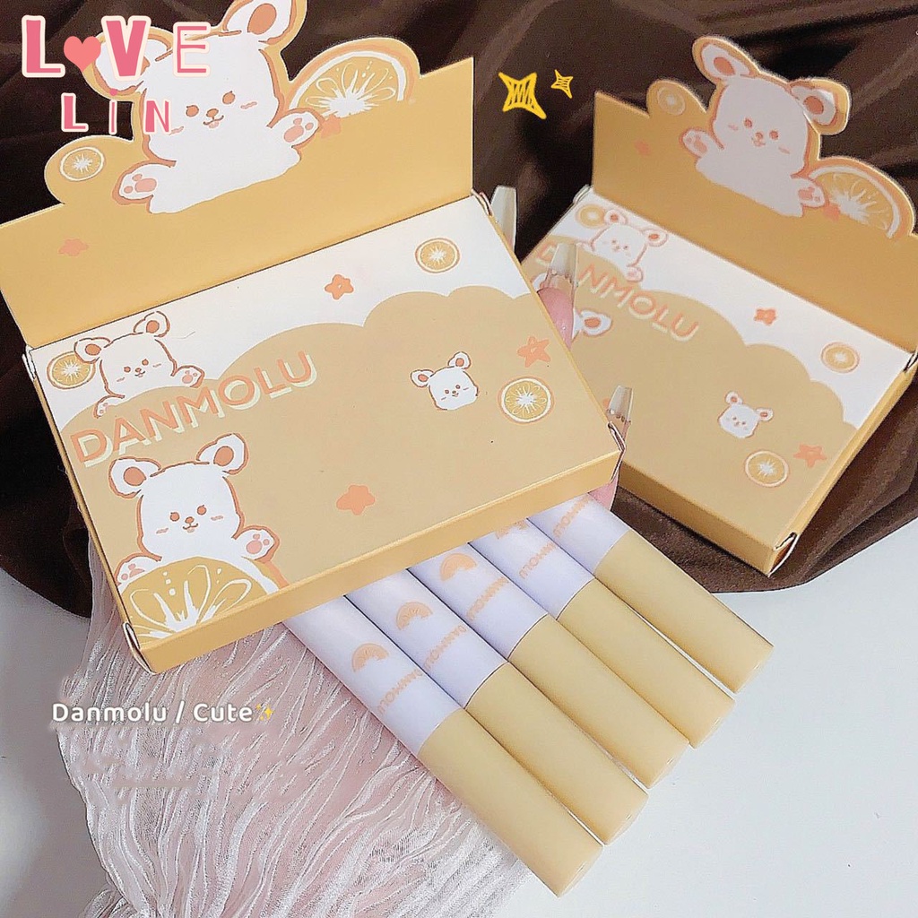 [Lovlein] Bộ Son Kem Màu Nhung Lì Trắng Và Không Dễ Phai Màu Cho Học Sinh