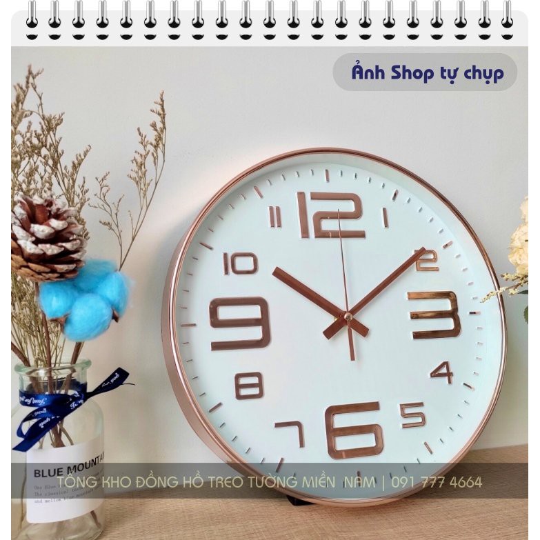 [SALE GIÁ HỦY DIỆT] Đồng hồ treo tường Quartz cao cấp kim trôi [BH 12 tháng] [Không tiếng động]