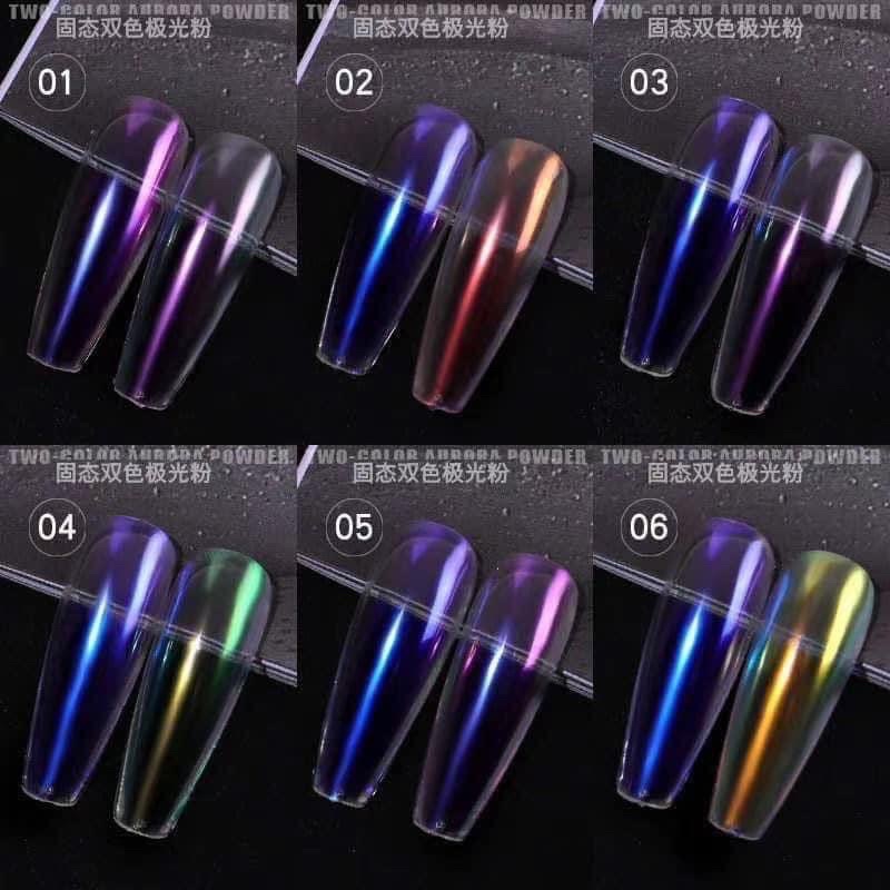 Bột tráng gương ánh cực quang dạng nén