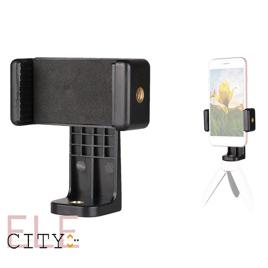 111ele} Tripod Mount Adapter Cell Phone Clipper Holder Vertical 360 Tripod Stand