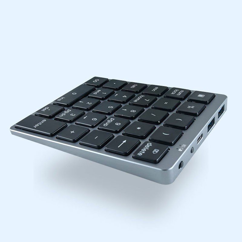 N970 Wireless Bluetooth Numeric Keypad with USB HUB Dual es MoreFunction Keys Mini Numpad for Accounting Tasks Sier