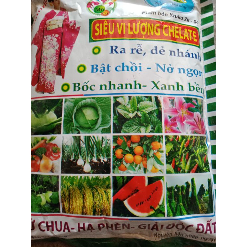 phân bón siêu vi lượng bật chồi mạnh.xanh cây tốt lá.kích rễ