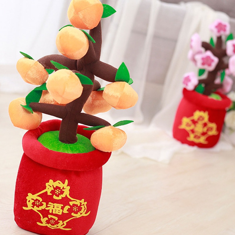 Đồ chơi nhồi bông Hình Hoa Đào / Kumquat / Đào Sáng Tạo